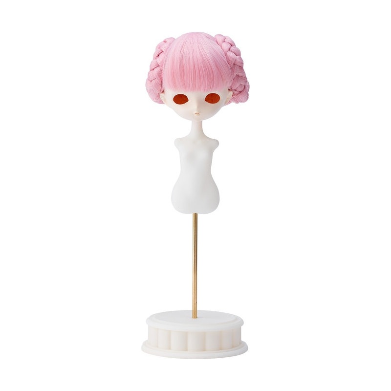 Accessory Wig Short Bun Pink  Harmonia bloom