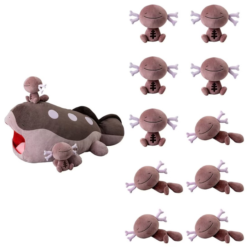 BIG Plush Clodsire Yawn Together with 10 Wooper Paldean Form Pokmon