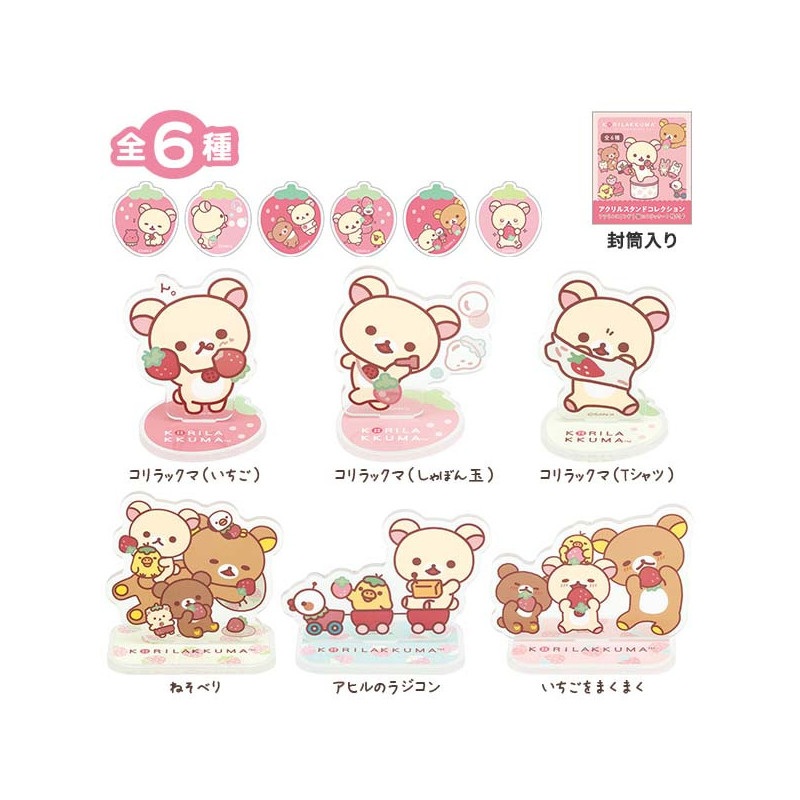 Acrylic Stand Collection Rilakkuma Korilakkuma’s Strawberry Life